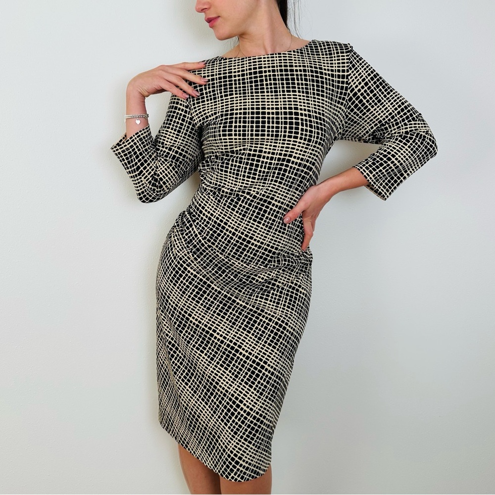 J. McLaughlin Midi Geometric Print Dress